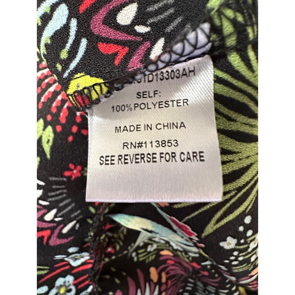 Baltic Born Lena Tiered Midi Dress Floral Black XS Cottagecore Wedding Guest - Picture 8 of 13